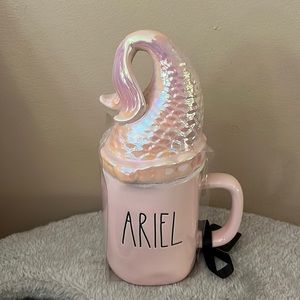 Rae dunn x disney little mermaid mug with lid NWT
